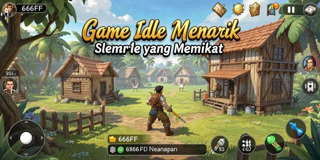 Tampilan gameplay Idle yang menarik dari 666FF.