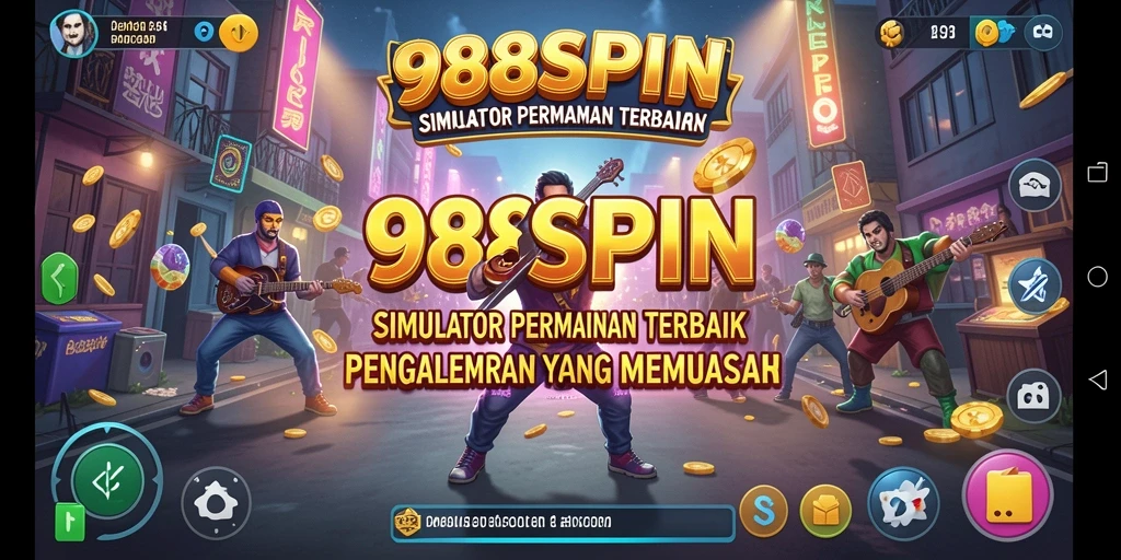 Screenshot menunjukkan gameplay menarik dari permainan simulasi 988SPIN.