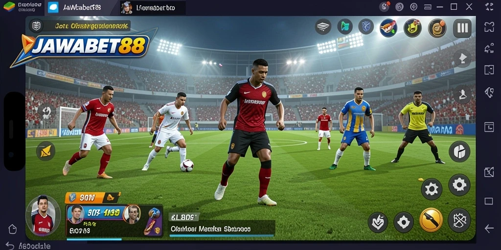 Tampilan gameplay seru di JAWABET88 dengan interaksi pengguna.