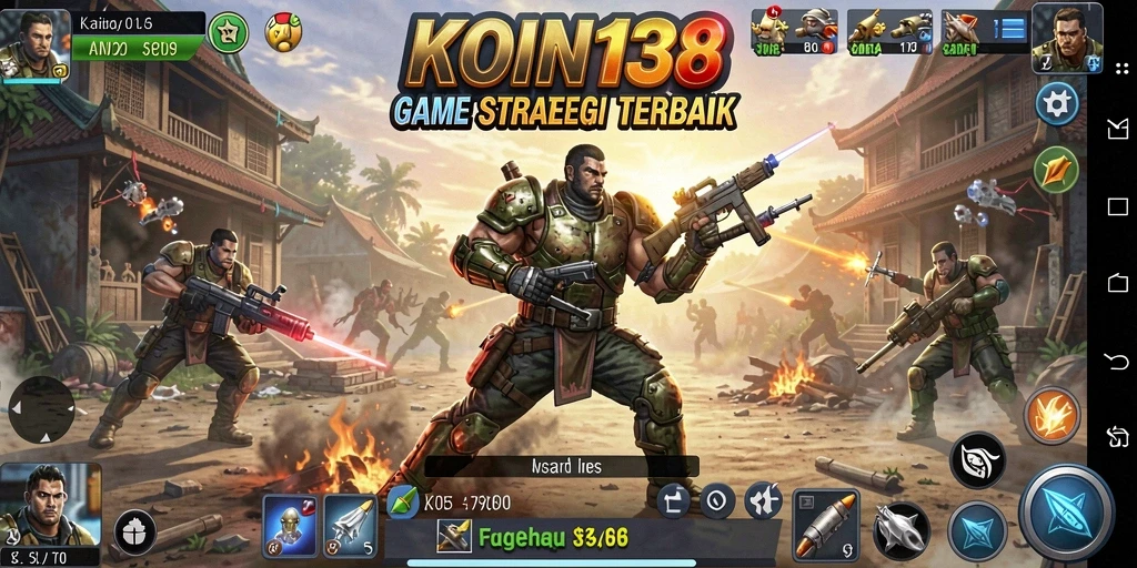 Tampilan gameplay KOIN138 yang seru dan menantang strategi.