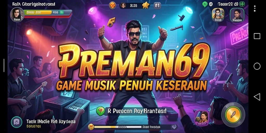 Tampilan gameplay menarik yang menunjukkan keseruan bermain musik.