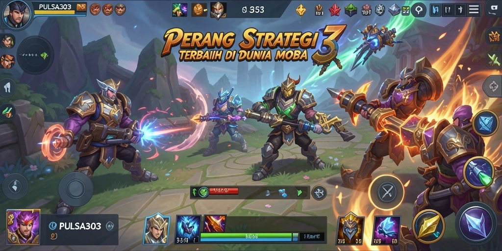 Tampilan grafik menakjubkan dalam gameplay PULSA303 yang seru.