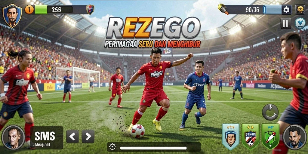 Tampilan gameplay seru dalam REZEGO yang memukau.