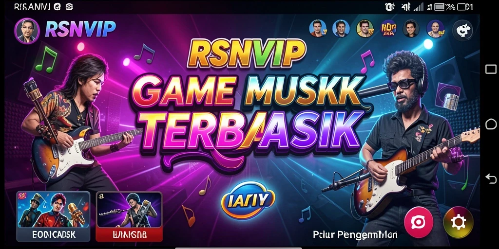 Screenshot gameplay RSNVIP menampilkan aksi seru bermain musik.