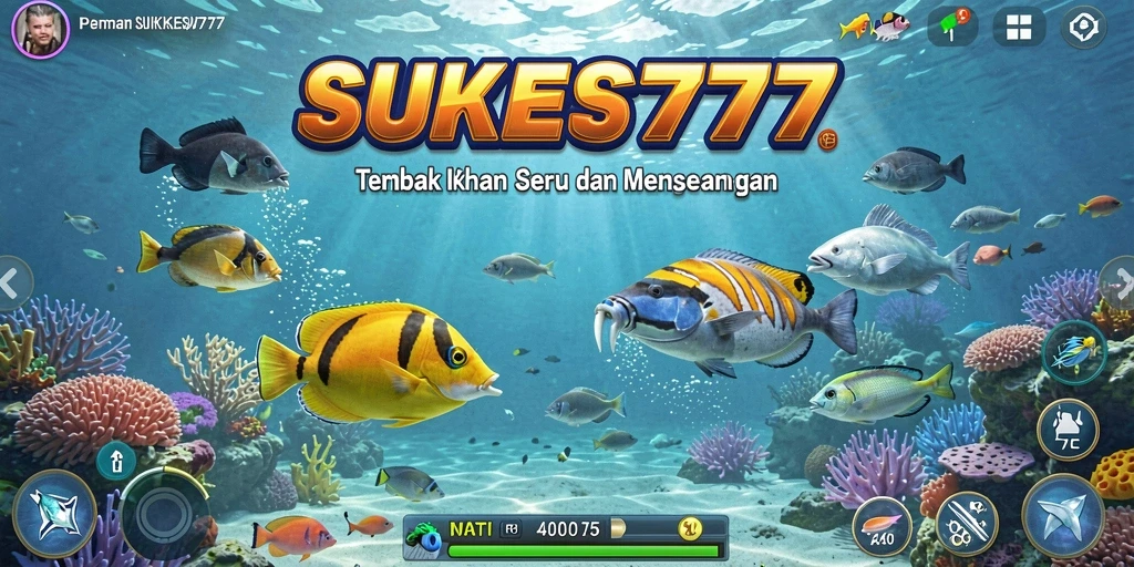 Screenshot gameplay menampilkan aksi seru menembak ikan.