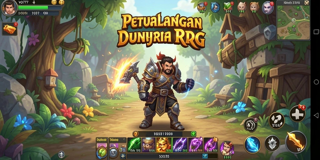 Tampilan gameplay VO777 yang menarik dengan aksi RPG dinamis.