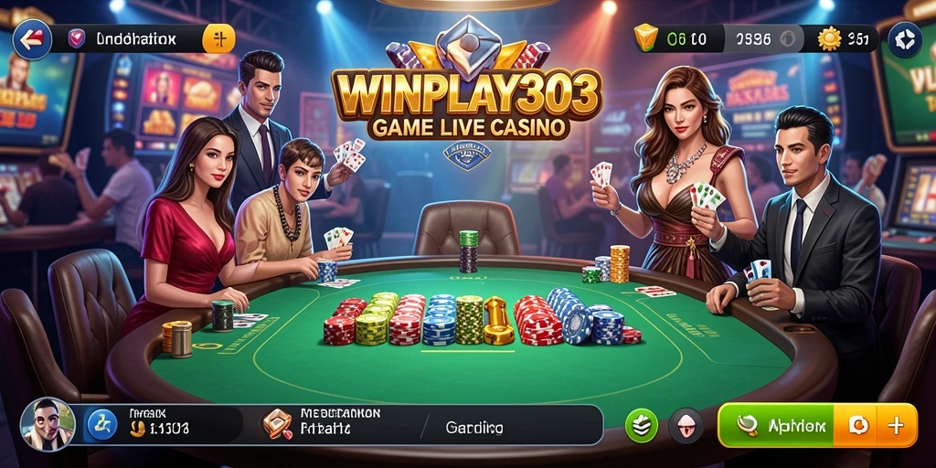 Tampilan gameplay Live Casino yang interaktif dan mengasyikkan di WINPLAY303.